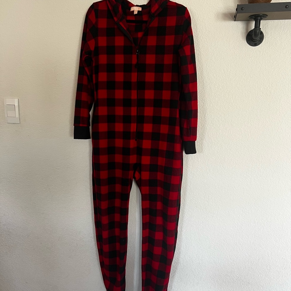 Buffalo Plaid Christmas Onesie